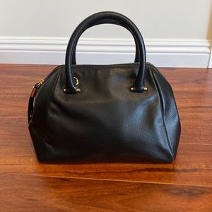 BANANA REPUBLIC Black Leather Satchel